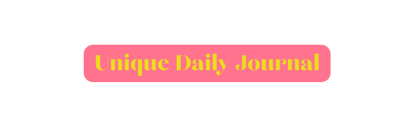 Unique Daily Journal